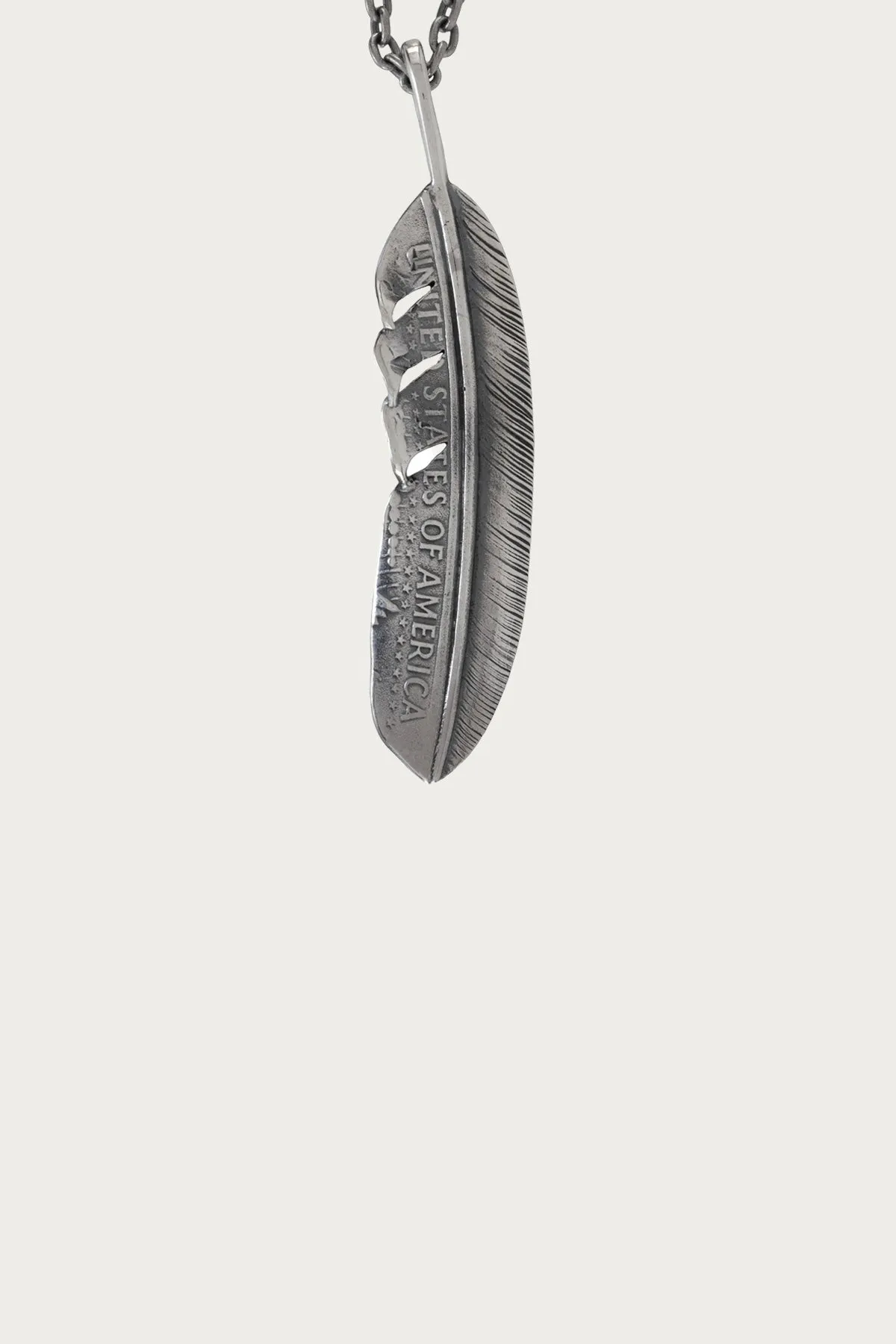 50 Half Feather Necklace