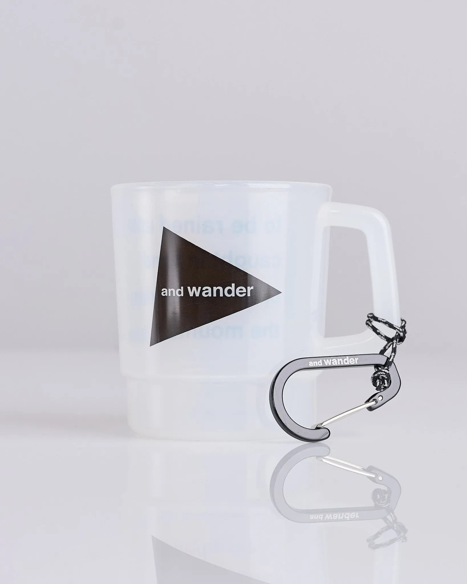 and wander Logo PP Mug Off White