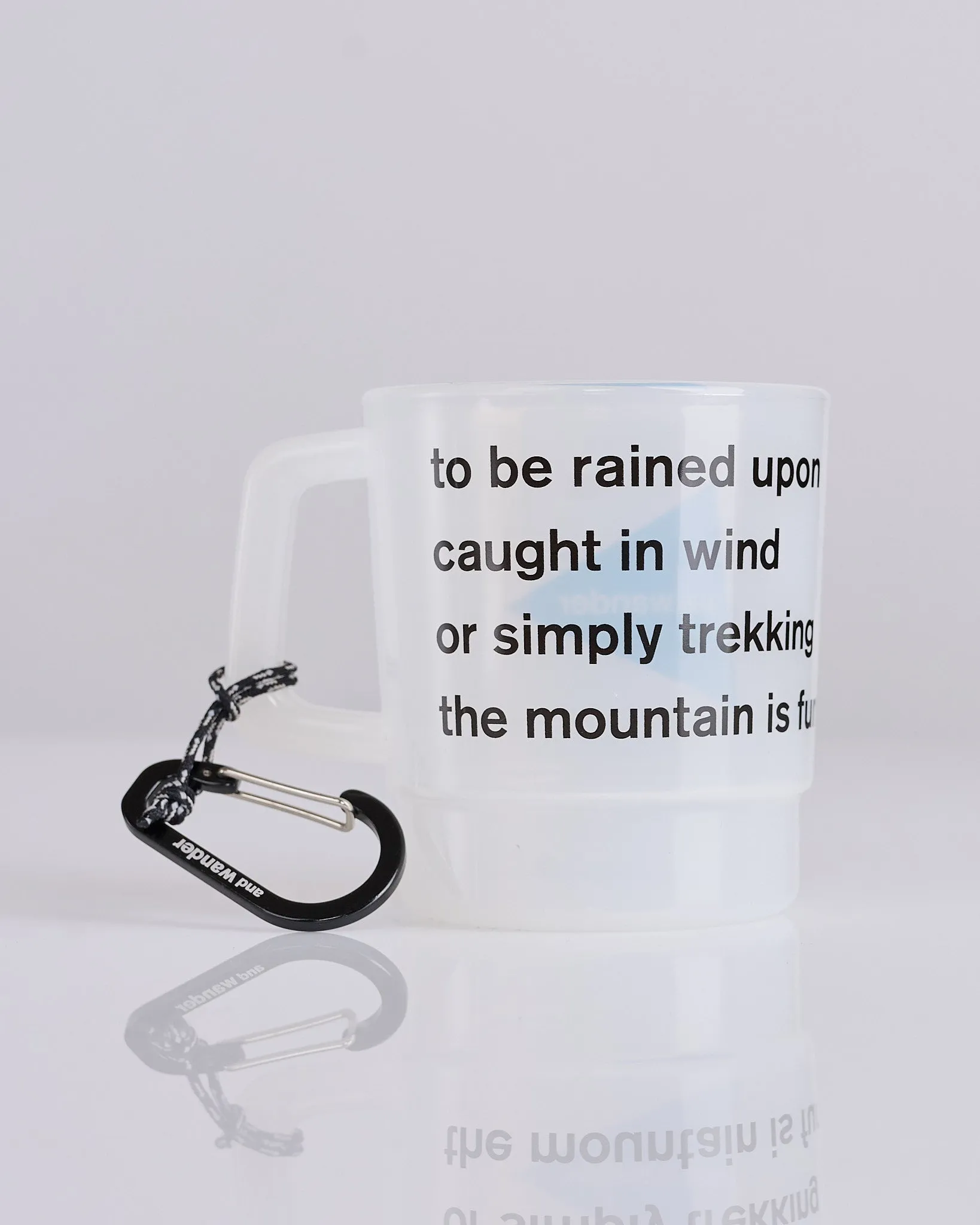 and wander Logo PP Mug Off White