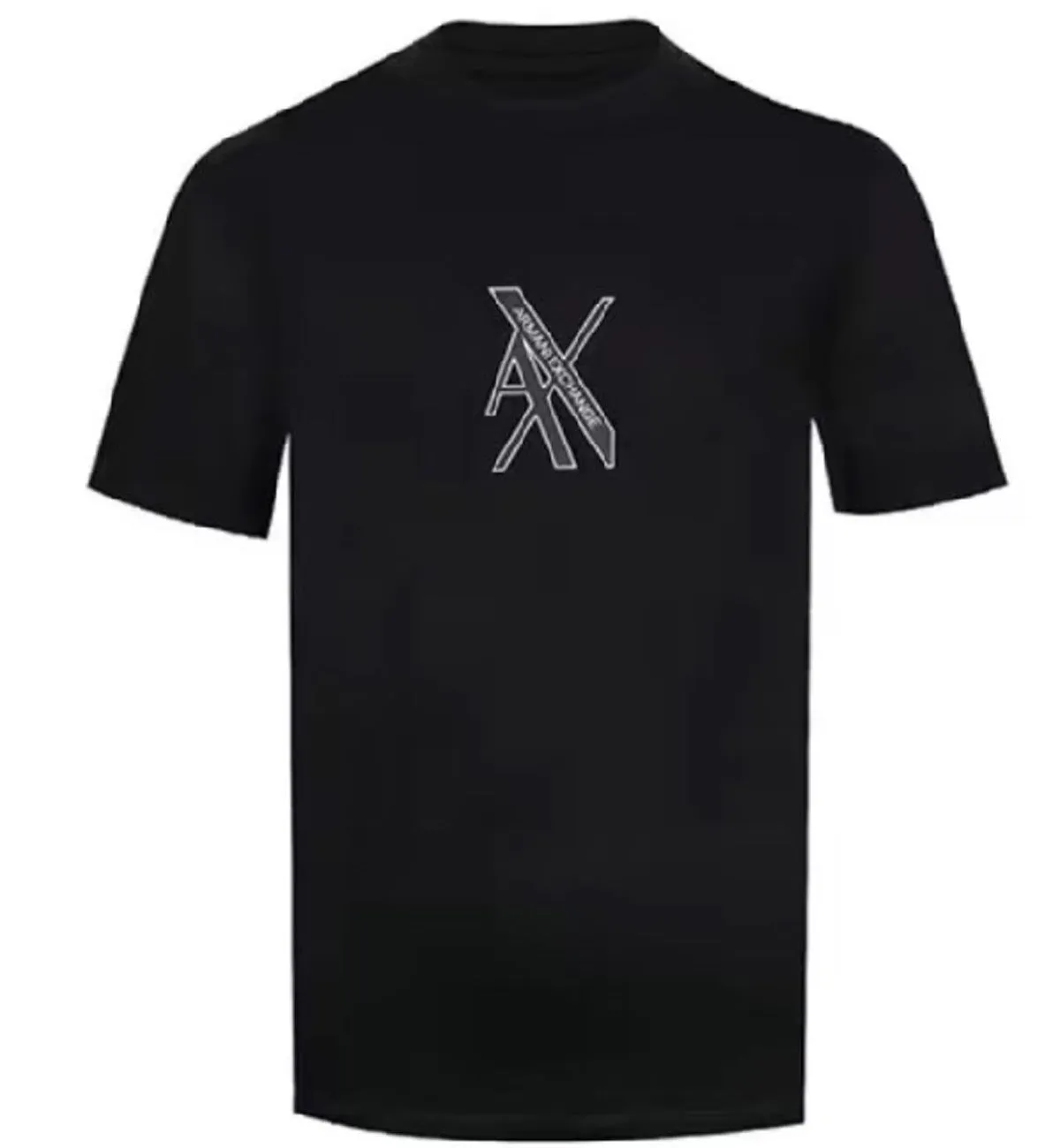 Armani Exchange Center White Logo Tee (Black)
