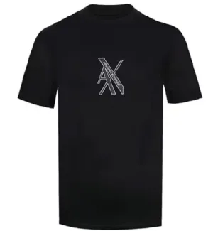 Armani Exchange Center White Logo Tee (Black)