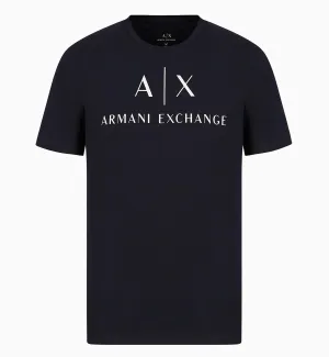 Armani Exchange Slim Fit Center Logo Tee (Black)
