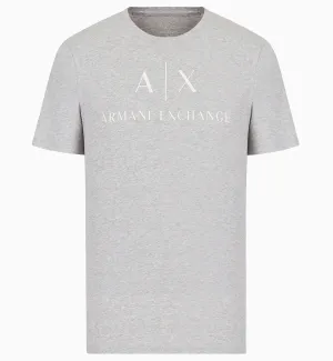 Armani Exchange Slim Fit Center Logo Tee (Grey)