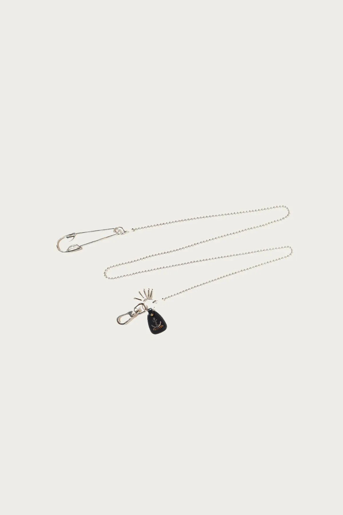 Brass Anchor Snood Chain - Silver