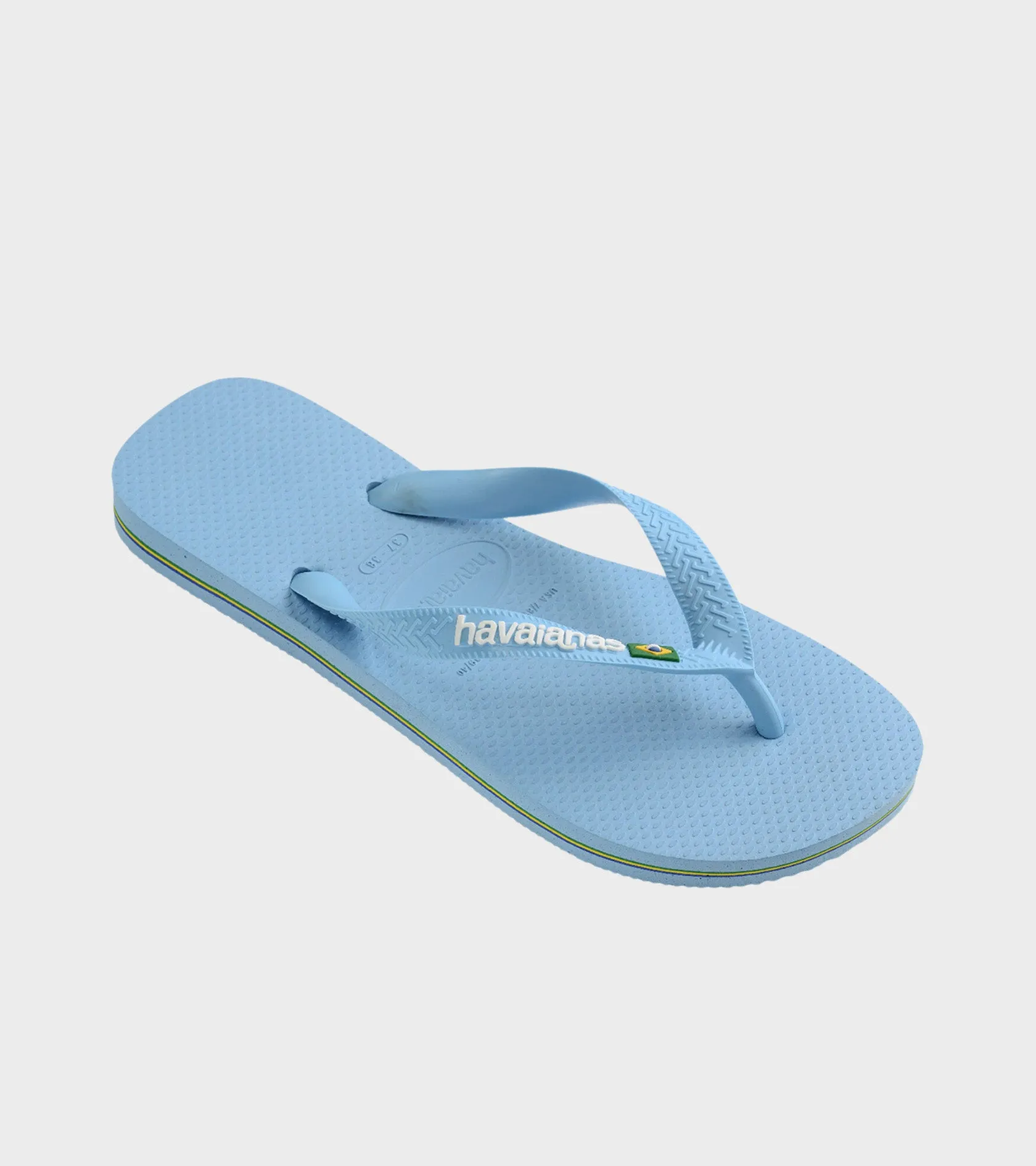 Brazil Logo Flip Flops Blue Lavender/White