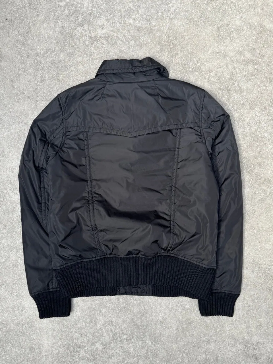 Burberry Blue Label Nylon Button Detail Lightweight Puffer