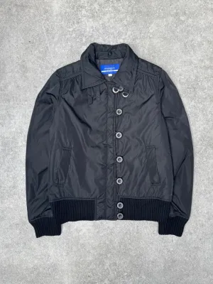 Burberry Blue Label Nylon Button Detail Lightweight Puffer