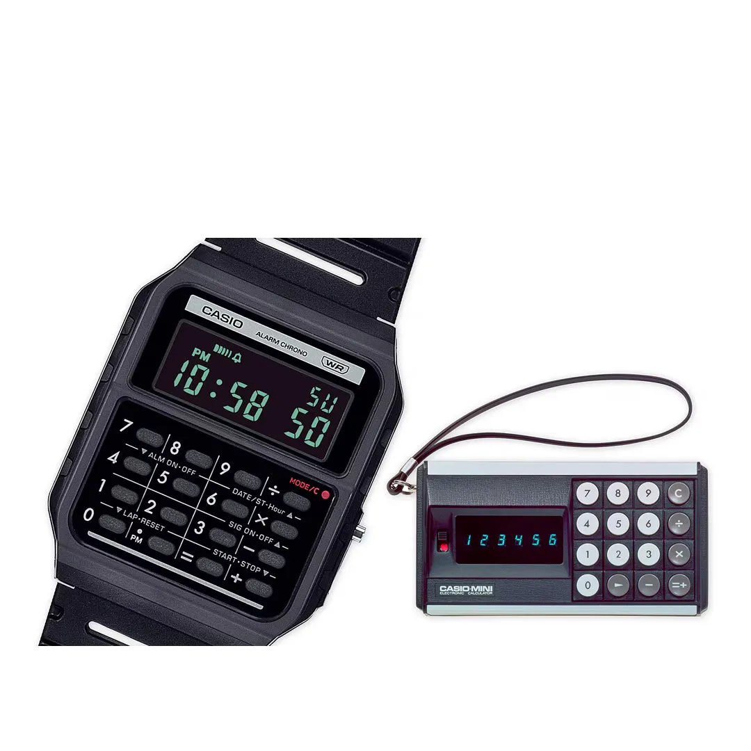CA-53WB-1BCF POP BLACK CALCULATOR WATCH
