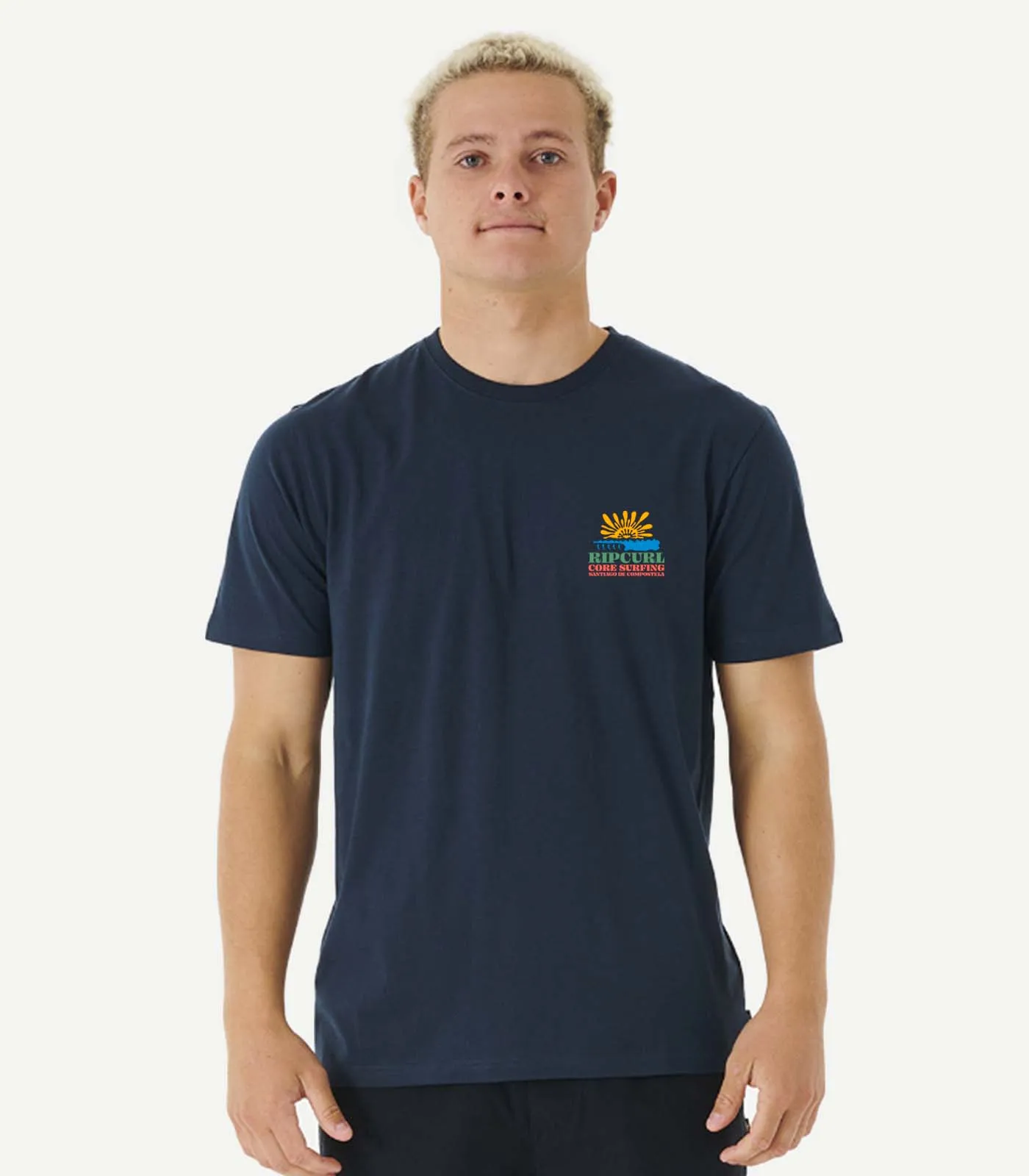 CAMISETA CORE SURFING X RIP CURL SANTIAGO DE COMPOSTELA DESTINATION COOL BLUE | CAMISETA SURFERA
