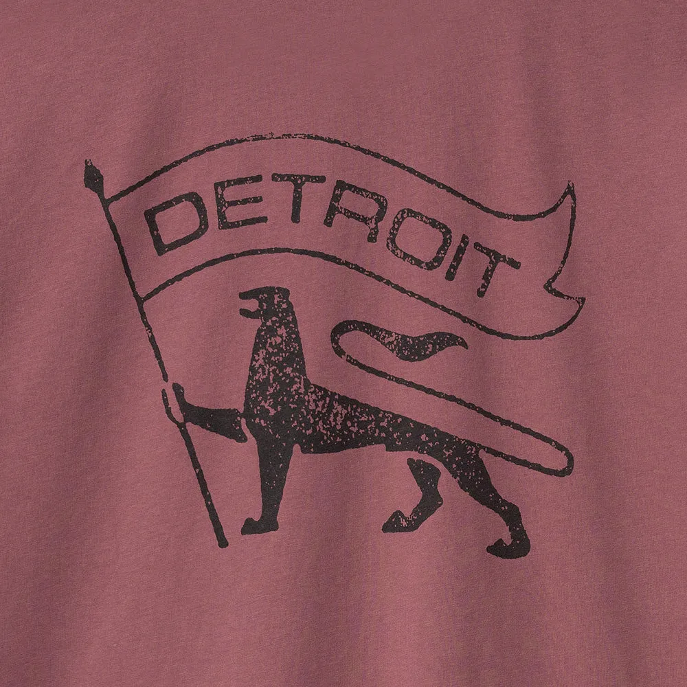 CARHARTT WIP S/S STAMP T-SHIRT // DUSTY FUCHSIA/BLACK (STONE WASHED)