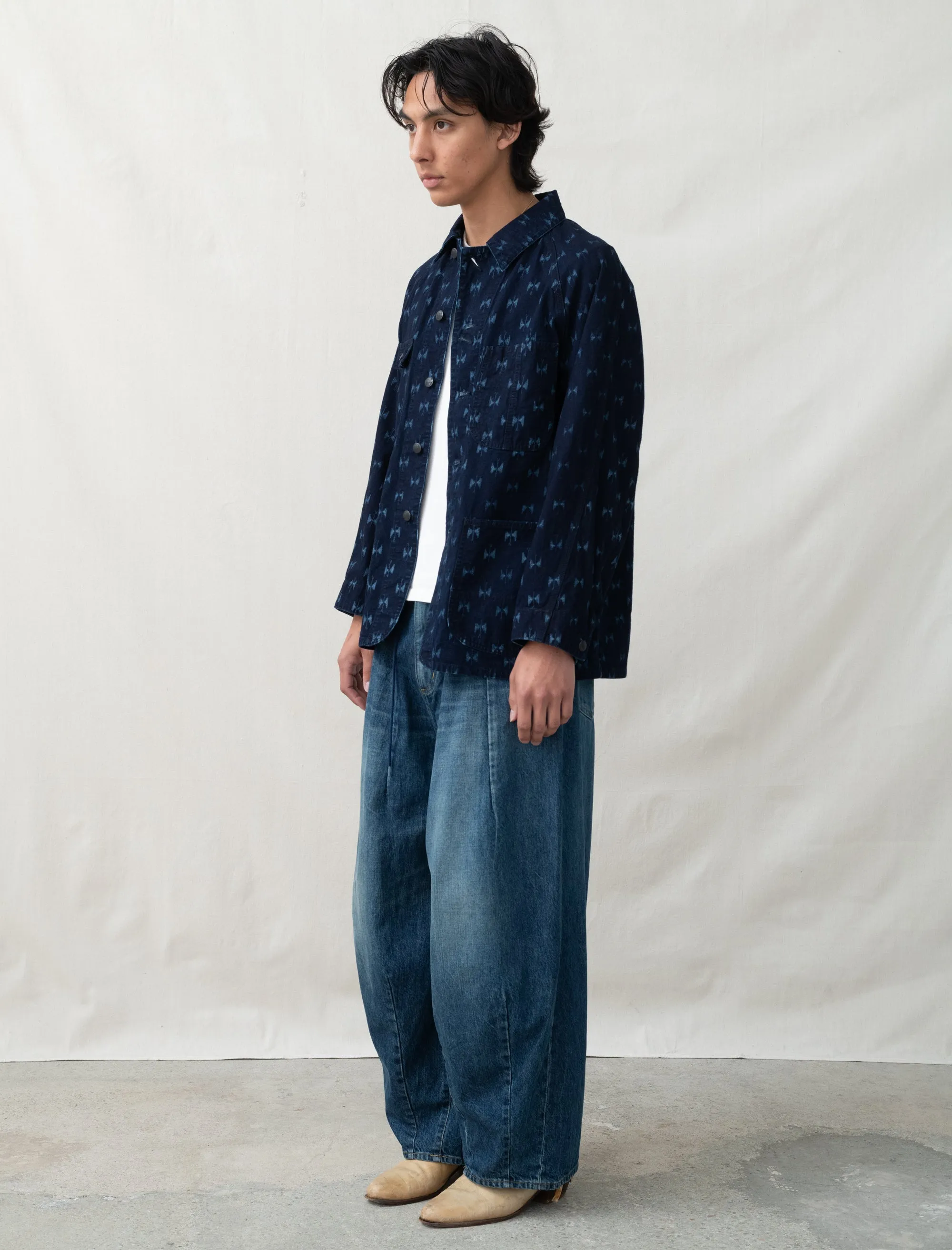 Coverall Indigo Kasuri (Papillon)