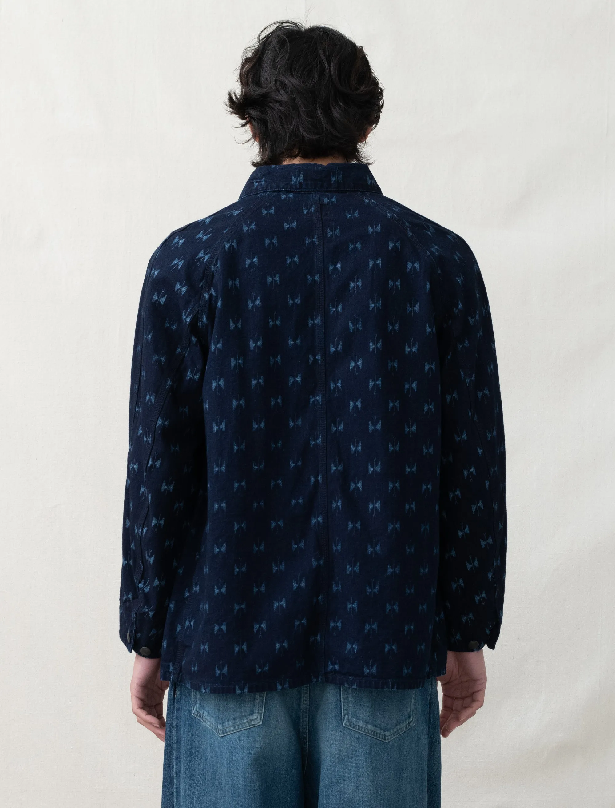 Coverall Indigo Kasuri (Papillon)