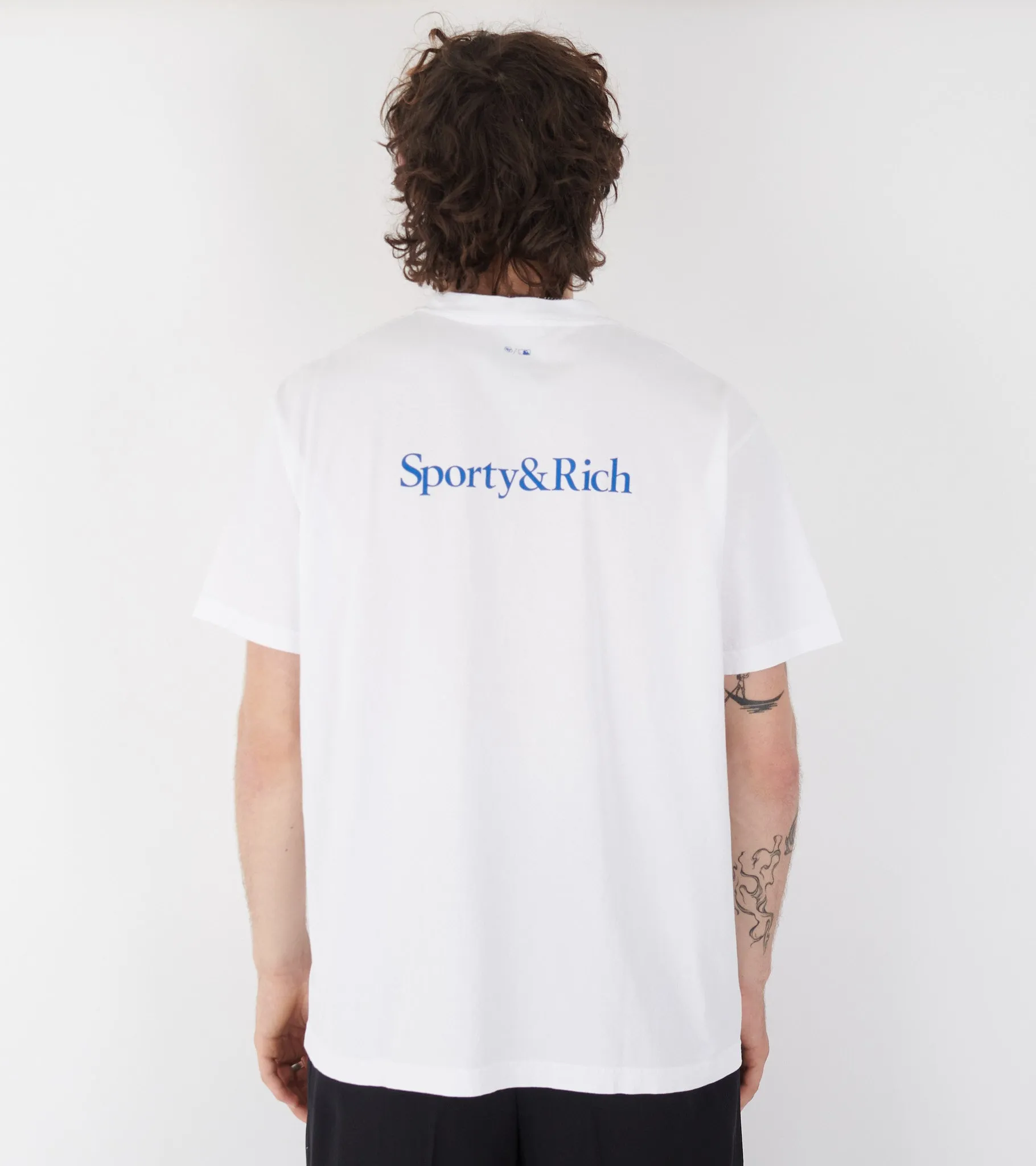 Dodgers Serif T-Shirt White/Team Blue