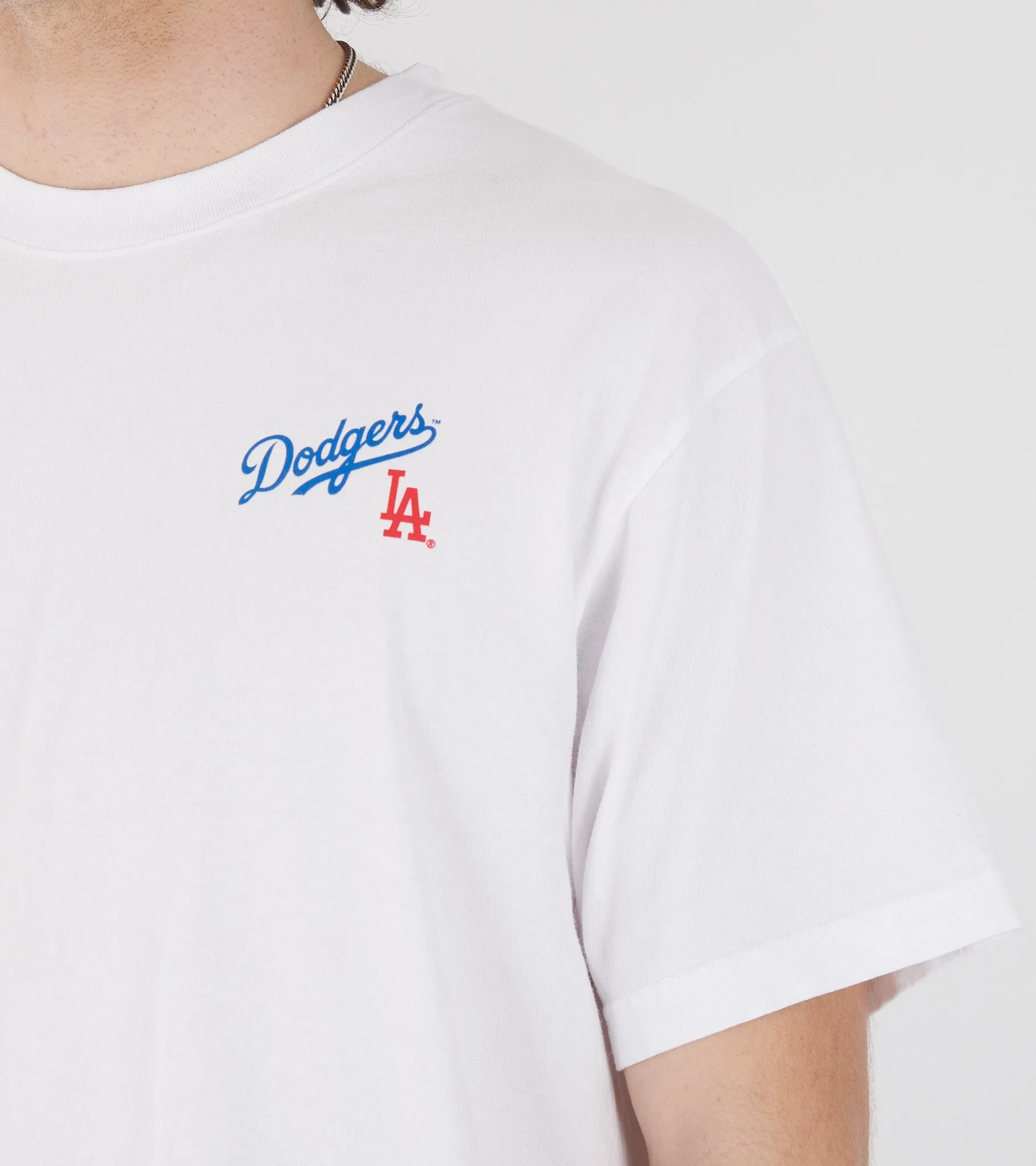 Dodgers Serif T-Shirt White/Team Blue