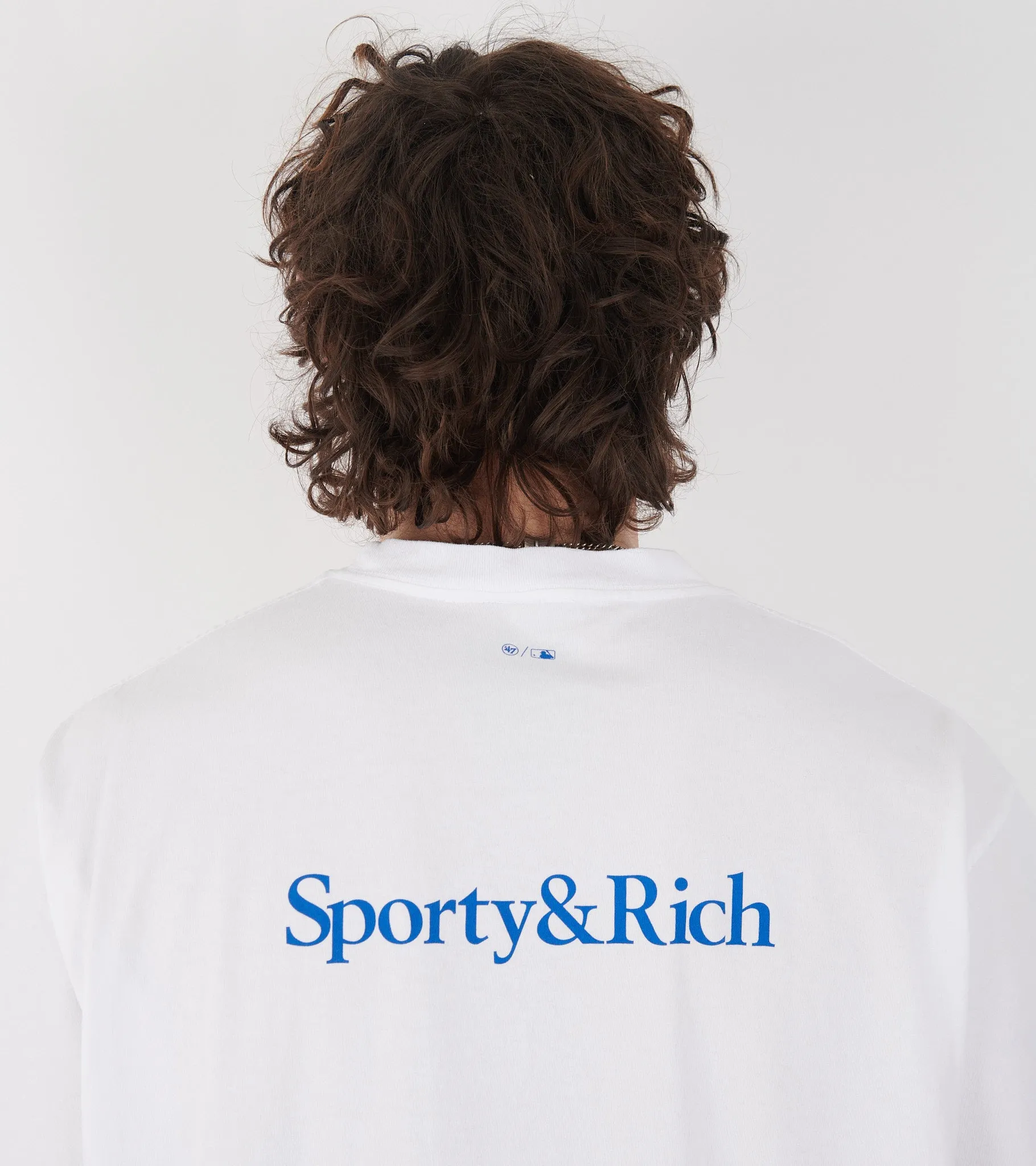 Dodgers Serif T-Shirt White/Team Blue