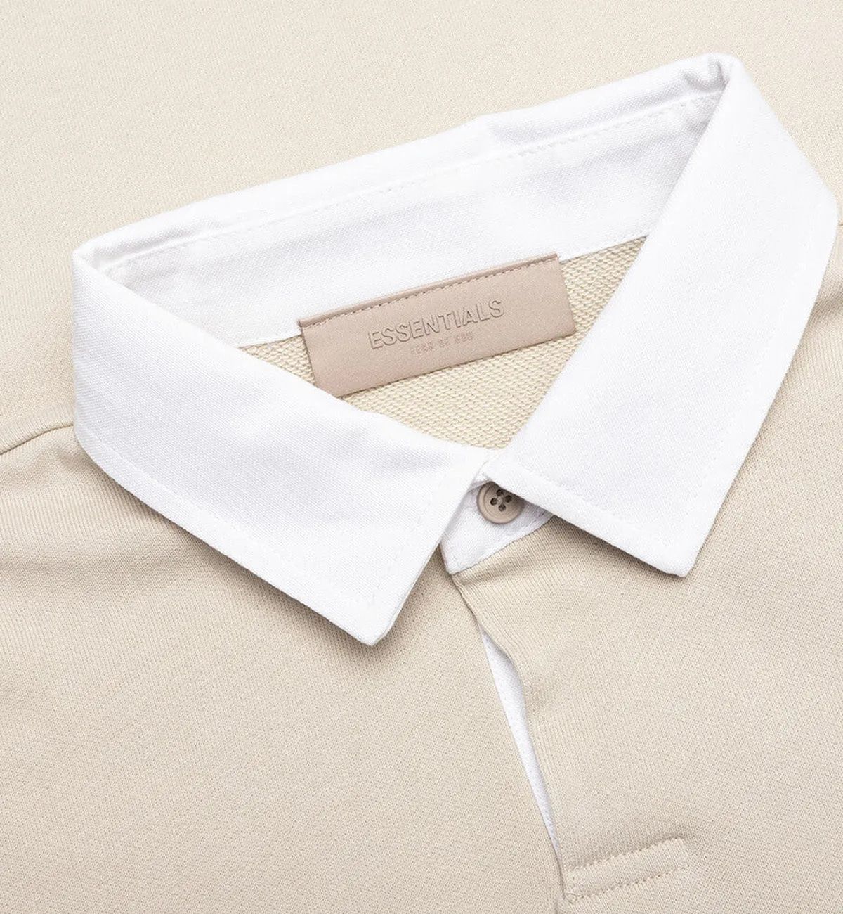 Fear of God Essential 1977 Long Sleeve Polo Tee (Wheat)
