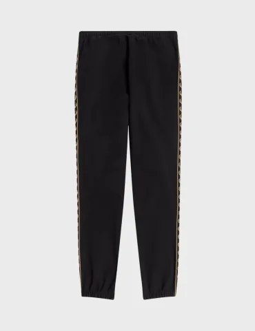 Fred Perry Contrast Gold Taped Track Pants SS23 (Black)