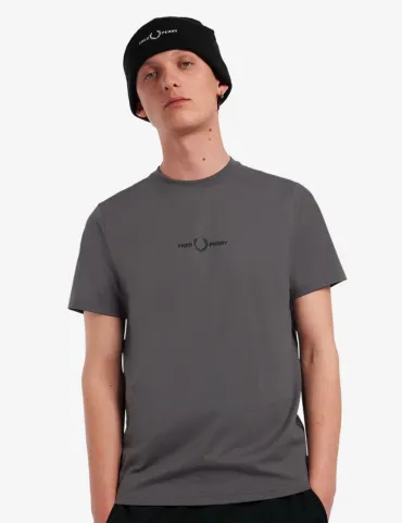Fred Perry Small Logo Grey T-Shirt 2023 (Grey)