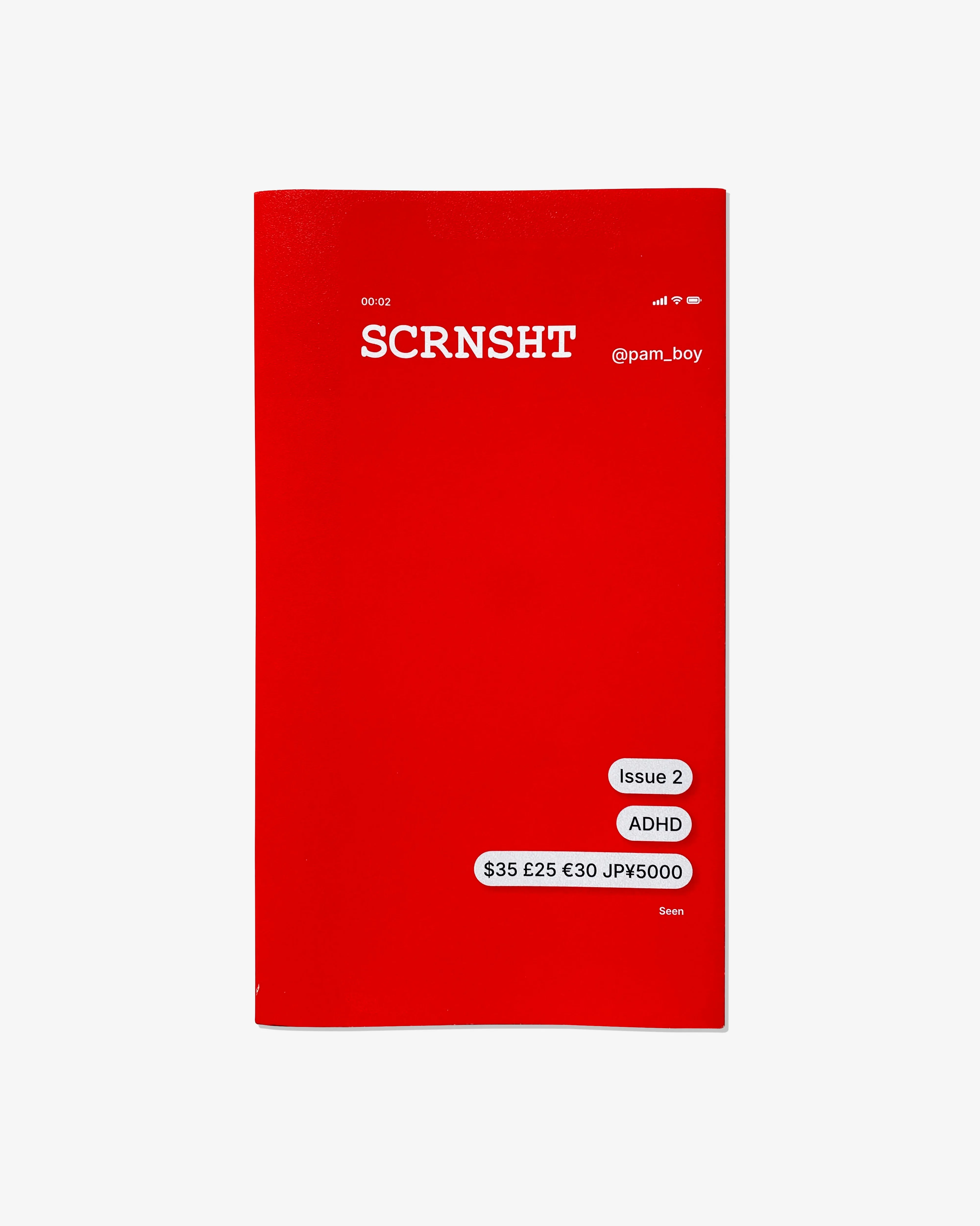 Idea - SCRNSHT ISSUE 2 ADHD - (Red)