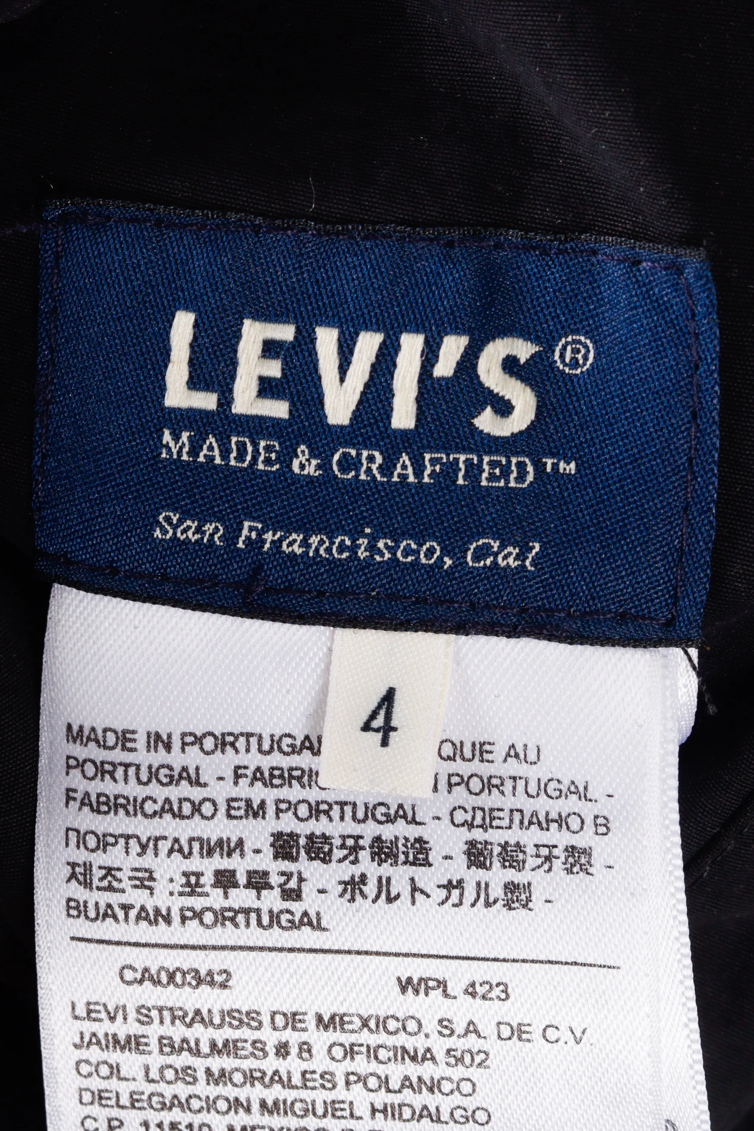 Levis Made and Crafted FW16 'Quilted Camo' Reversible Bomber Jacket (2016)