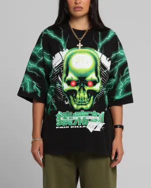 Loiter Greaser Vintage T-Shirt Black/Green