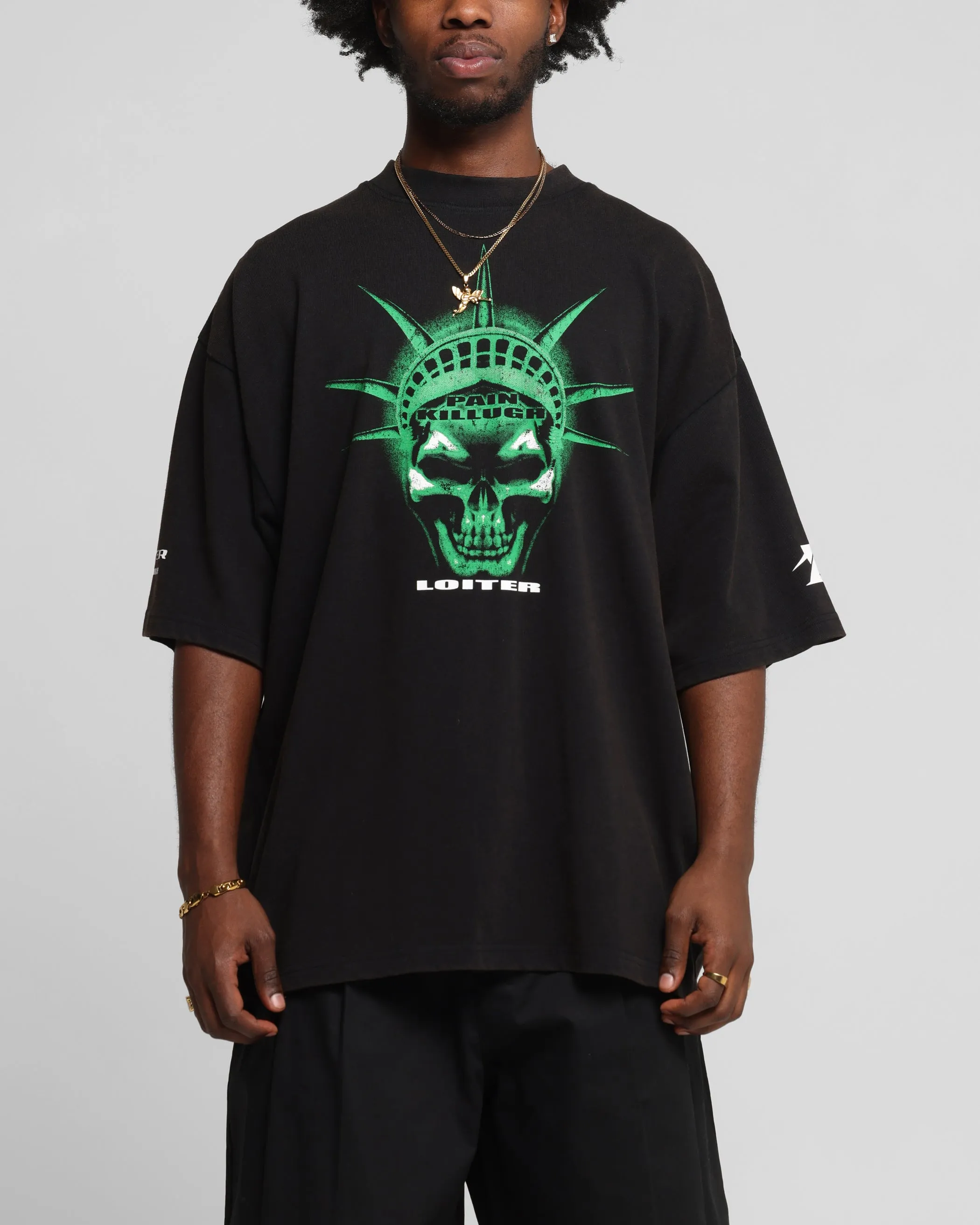 Loiter Liberty Vintage T-Shirt Vintage Black