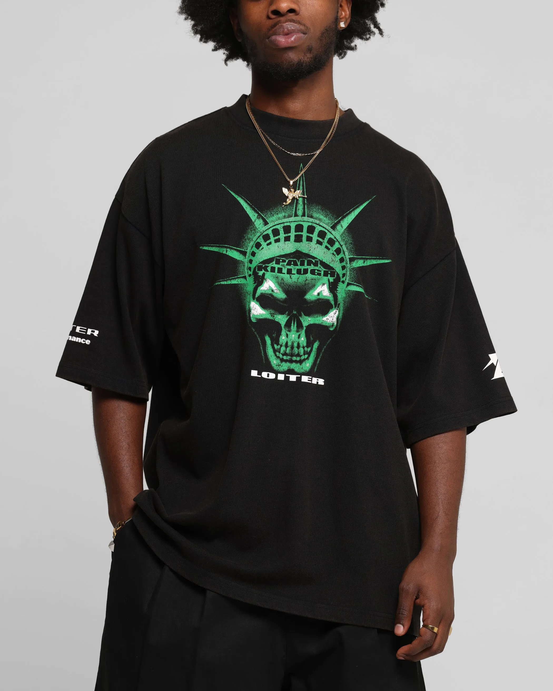 Loiter Liberty Vintage T-Shirt Vintage Black