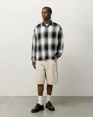 LOOSE WEAVE PLAID SHIRT