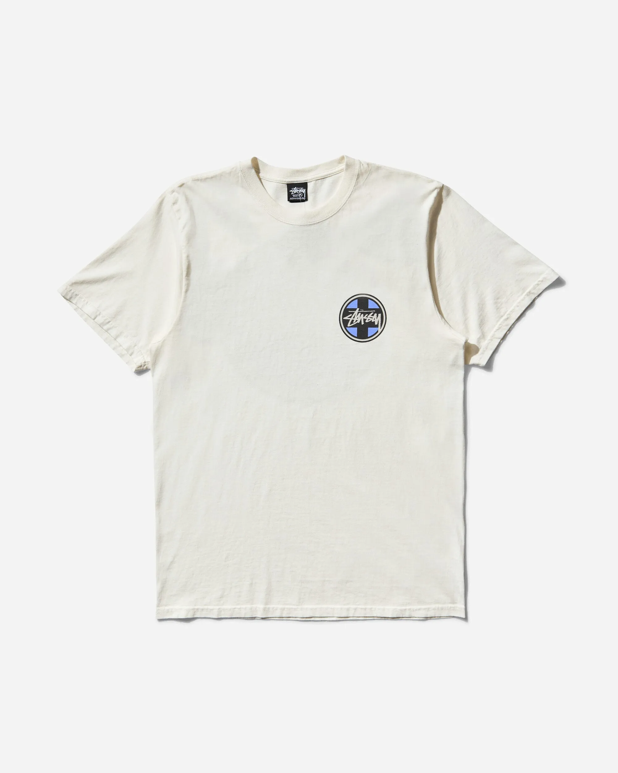 Men's Cross Dot Pigment Dyed T-Shirt Natural