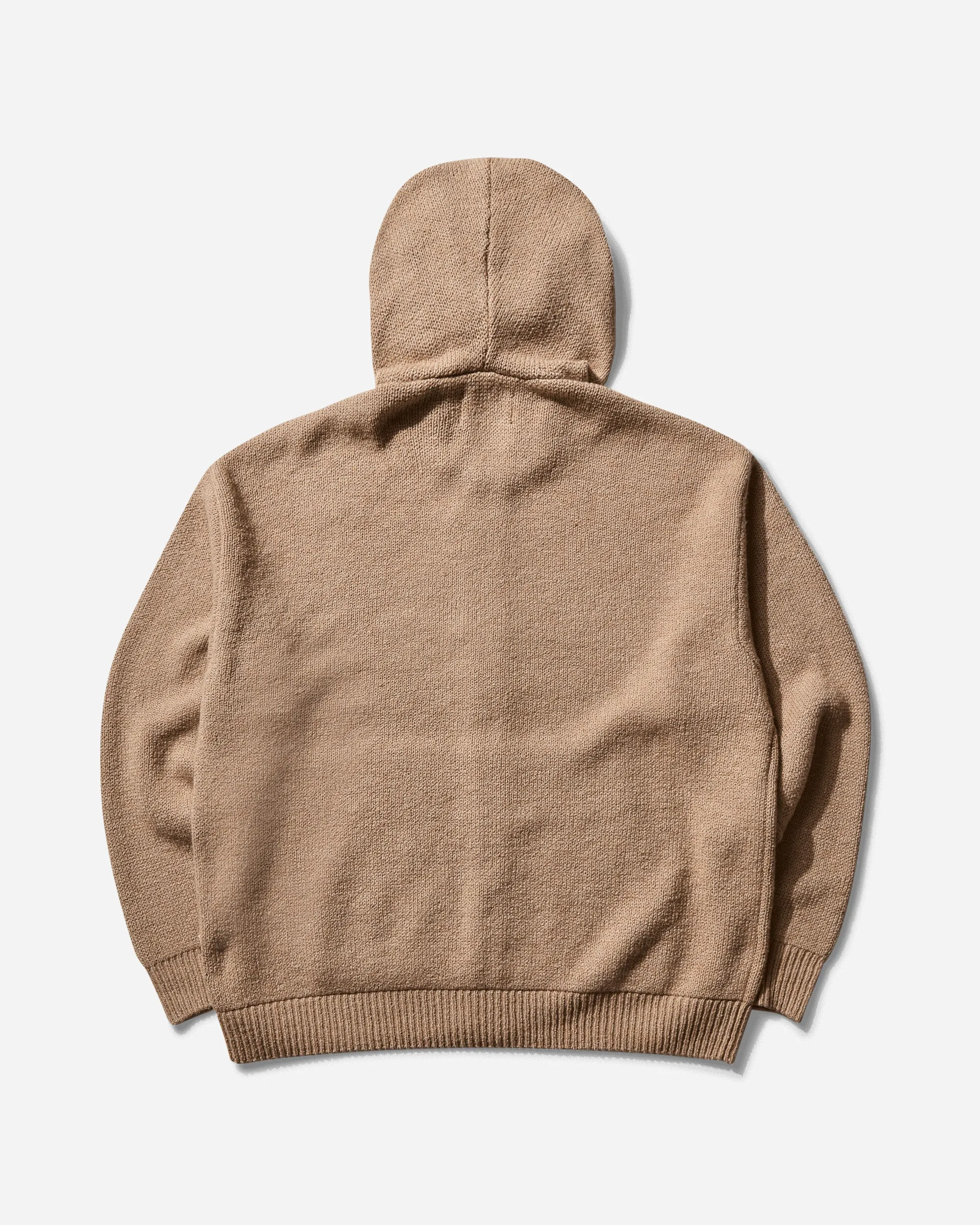 Men's Hooded Zip Sweater Camel