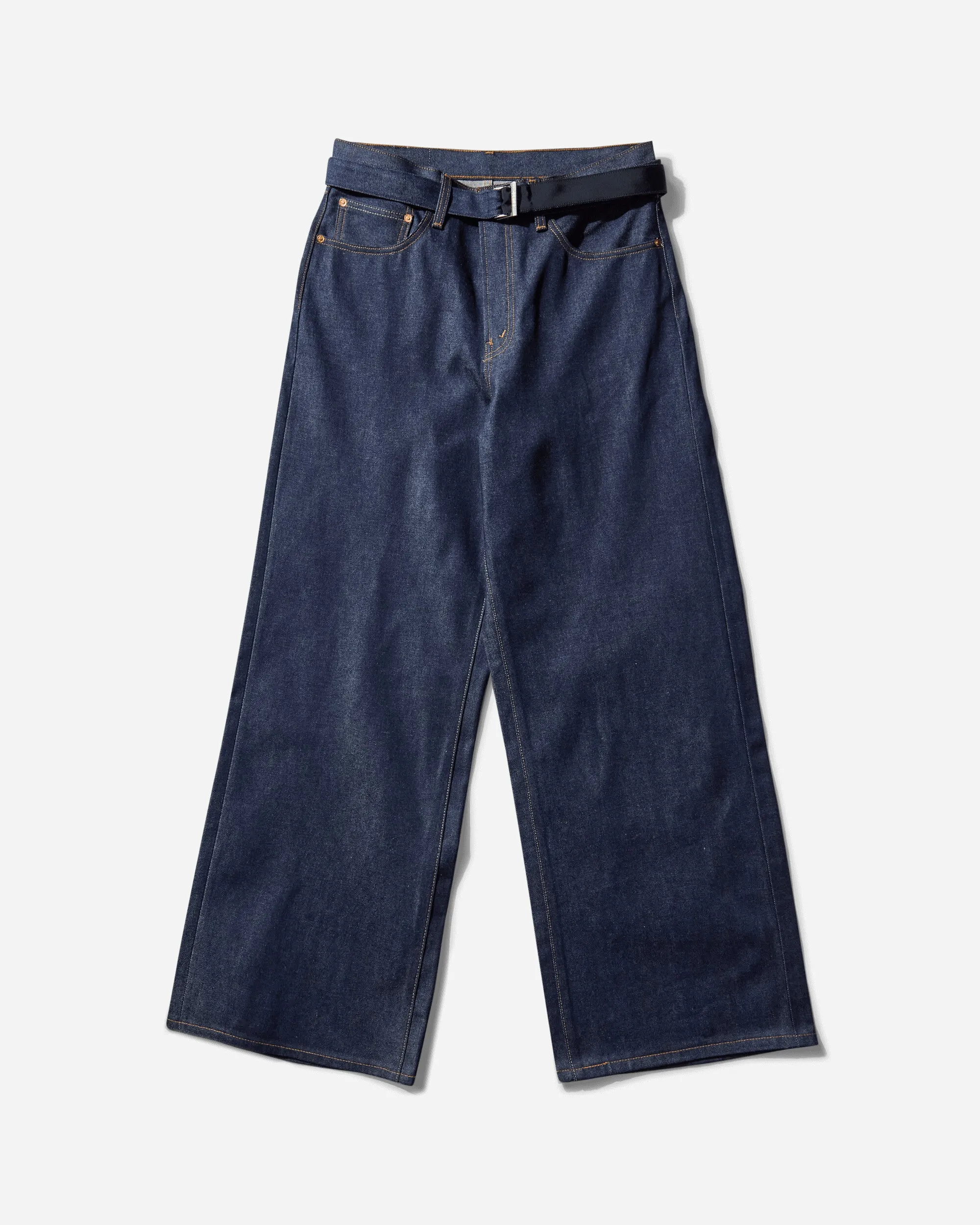 Men's sacai Denim Pants Rinsed Indigo