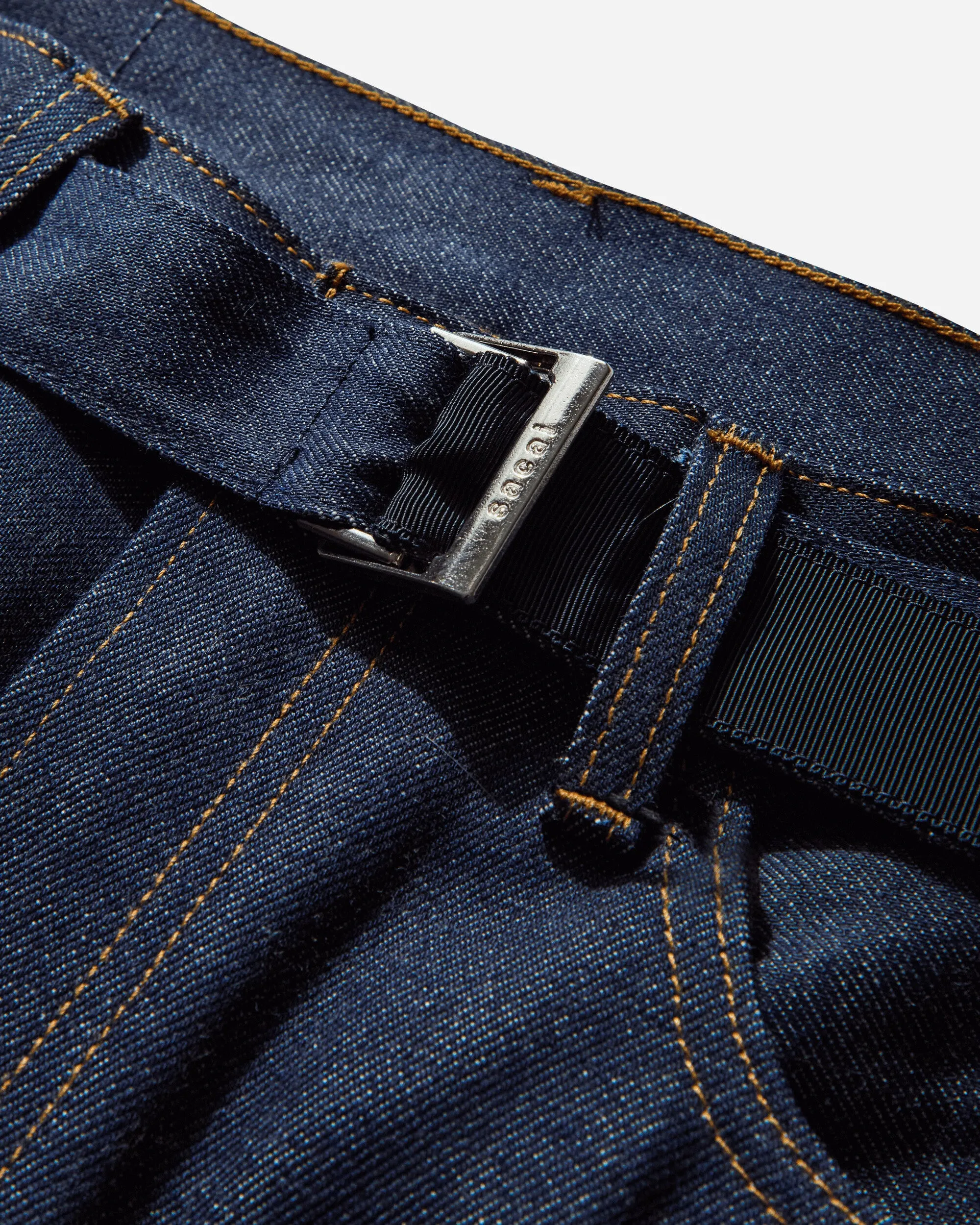 Men's sacai Denim Pants Rinsed Indigo