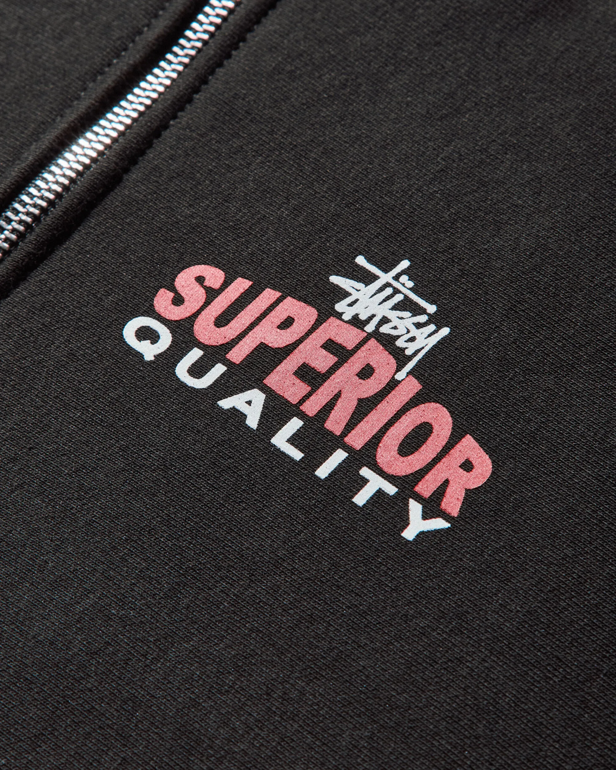 Men's Superior Quality Zip Hoodie Black