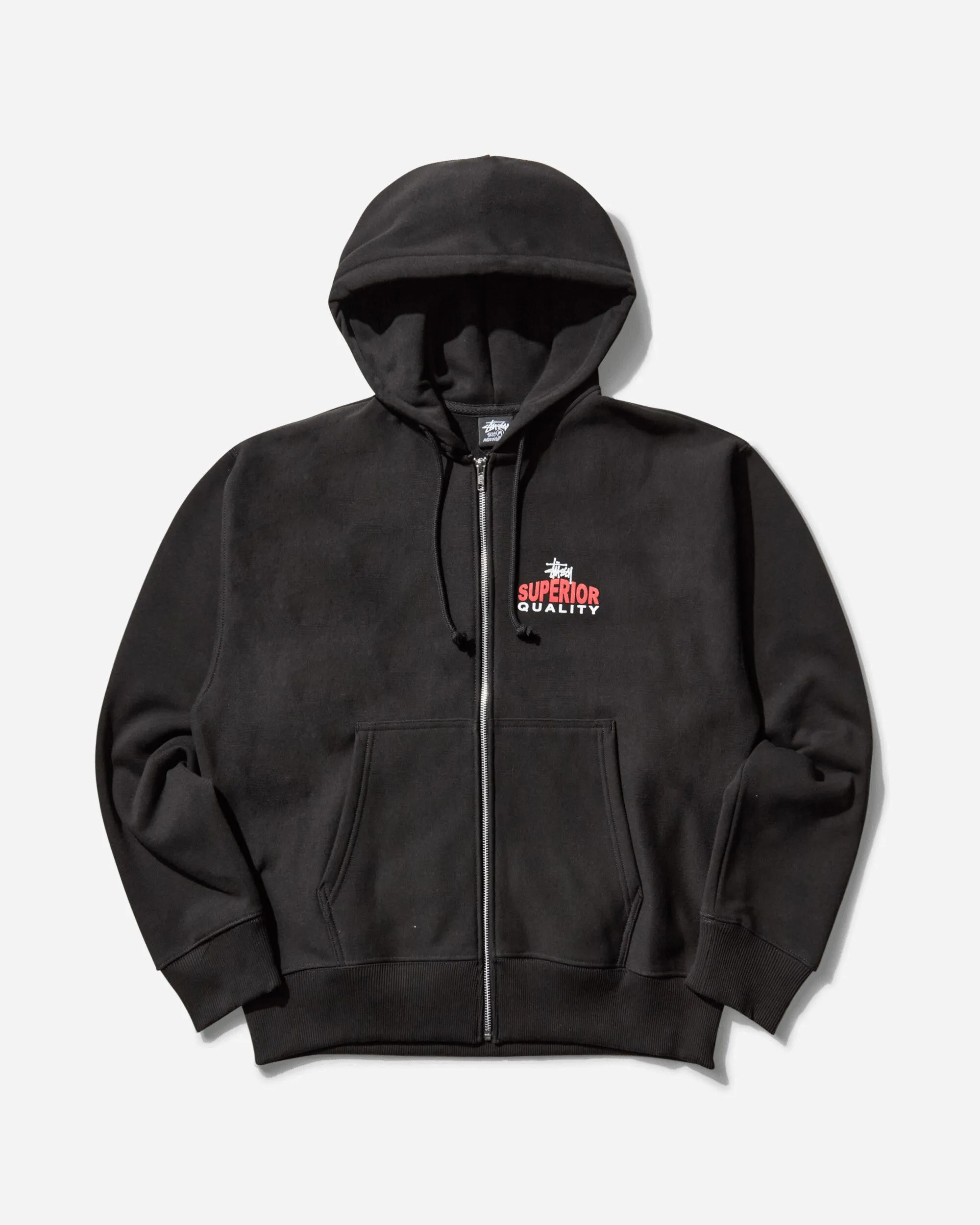 Men's Superior Quality Zip Hoodie Black