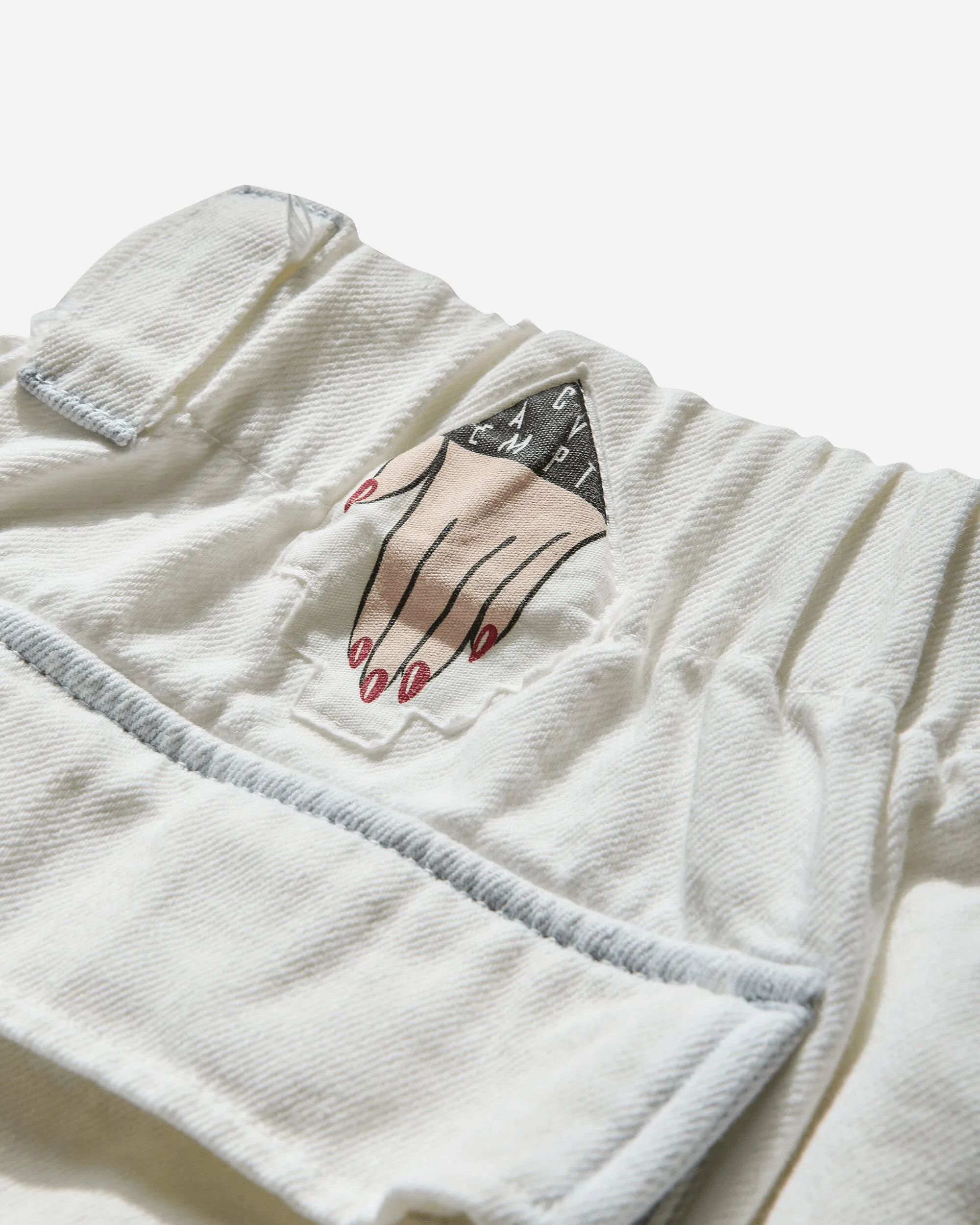 Men's ULT Bleached Denim Comfort Pants White