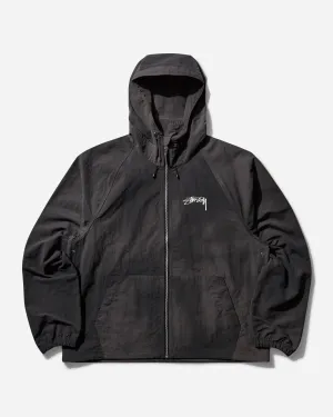 Men's Wave Dye Beach Shell Jacket Black