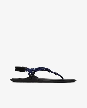 Miu Miu - Riviere Cord and Leather Sandals - (Blue)