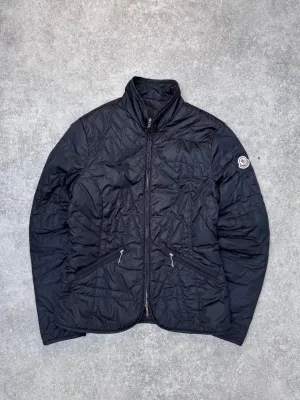 Moncler Black Quilted cropped Lightweight Puffer