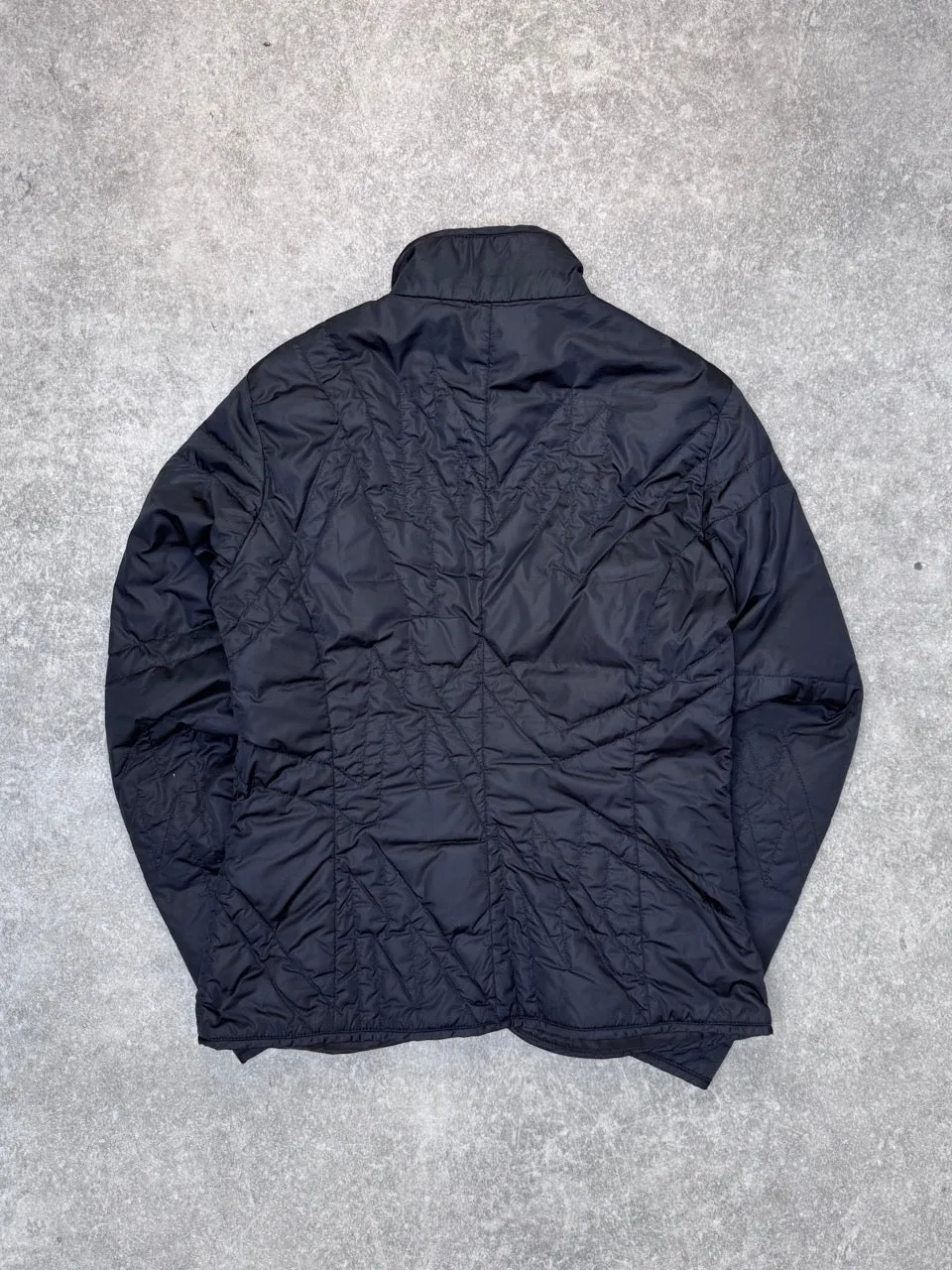 Moncler Black Quilted cropped Lightweight Puffer