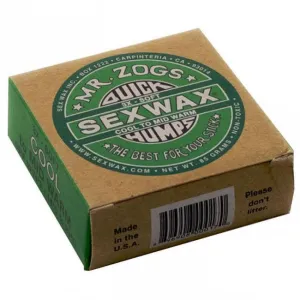 MR. ZOG'S SEX WAX 3X SOFT COOL VERDE | PARAFINA PARA AGUAS FRESCAS (14C-23C)