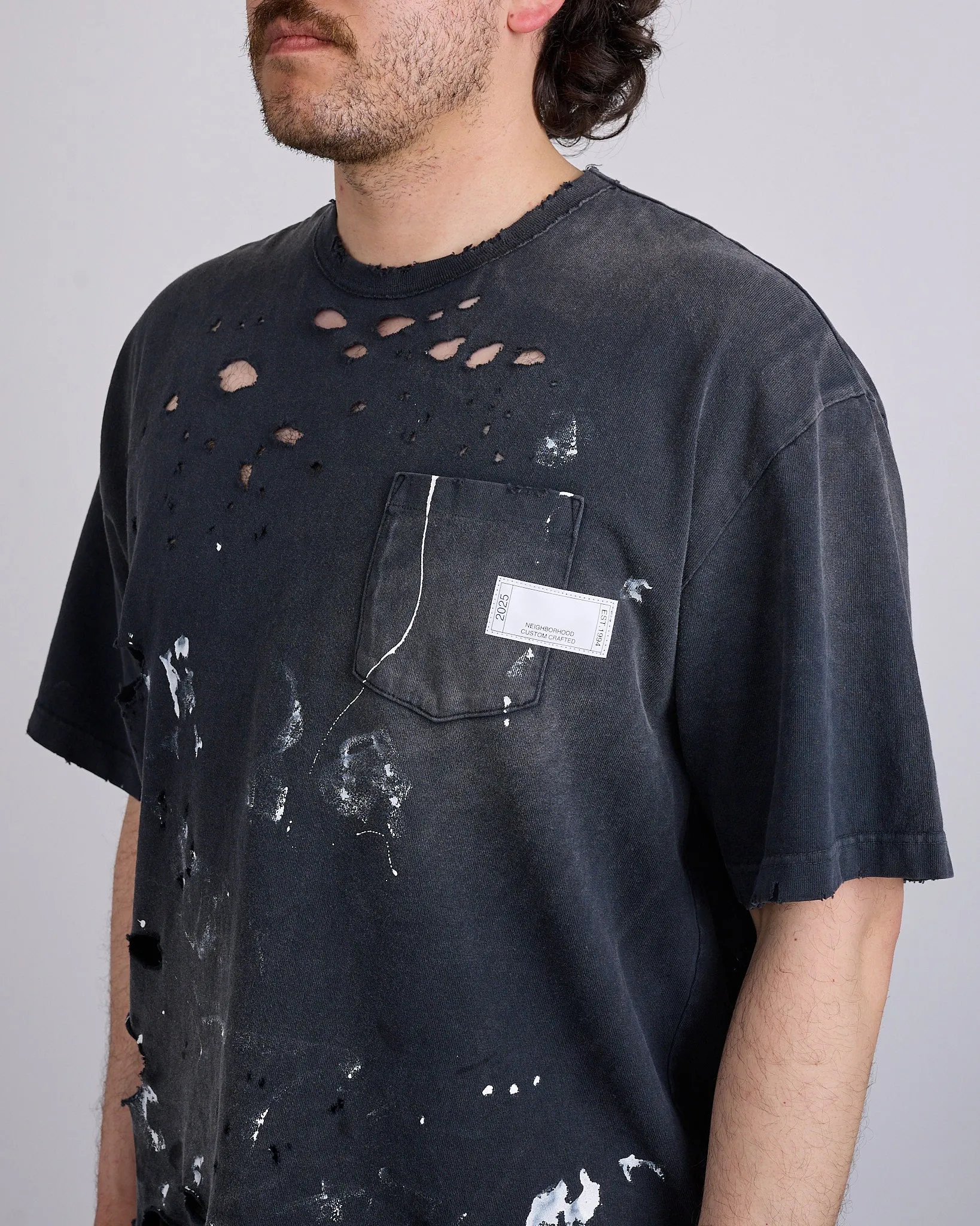 Neighborhood Savage Crewneck P-SS T-Shirt Black