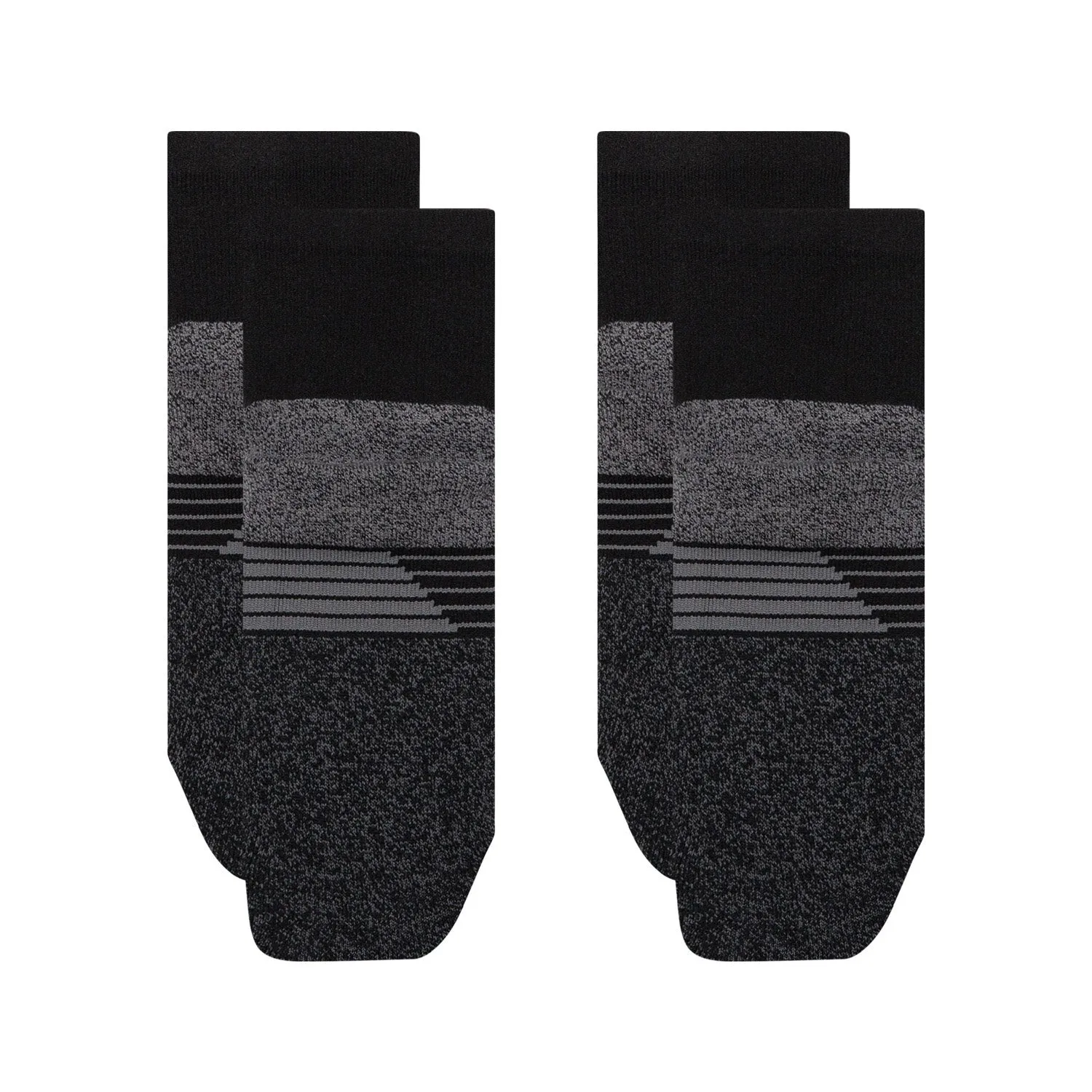 New Balance Pro Training Quarter Socks 2 Pack Black