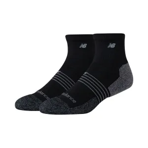 New Balance Pro Training Quarter Socks 2 Pack Black