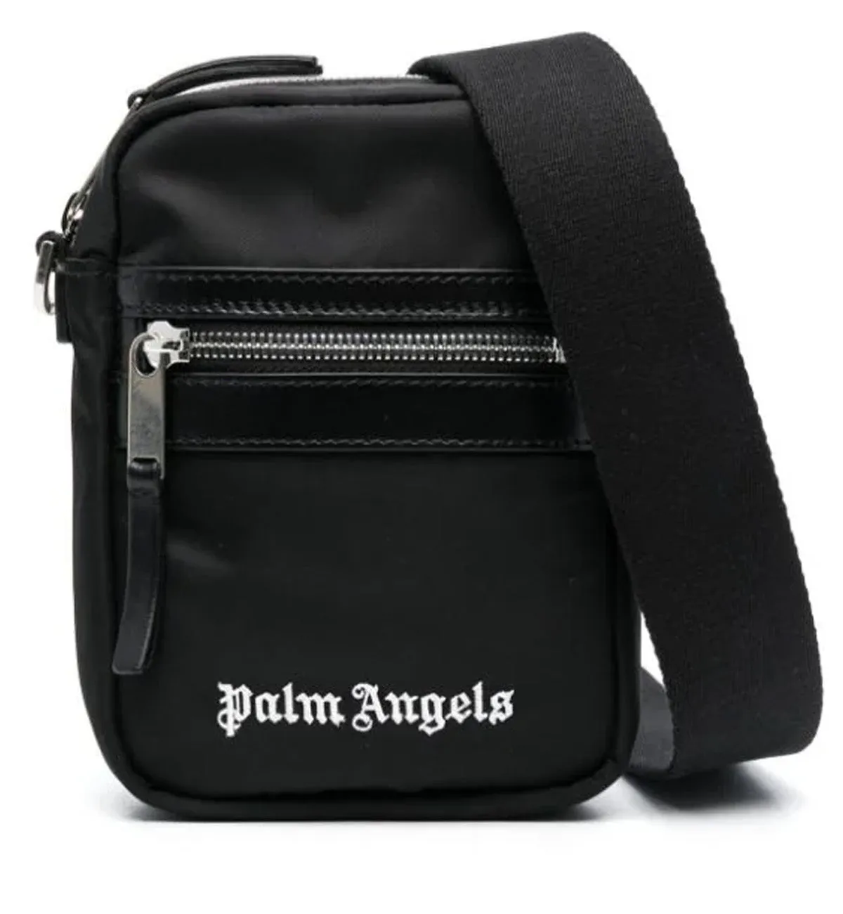 Palm Angels Black Shoulder Bag Logo