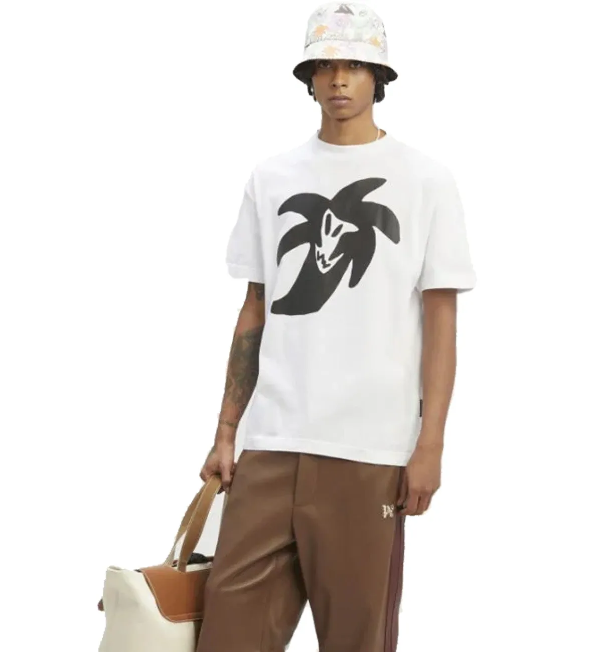 Palm Angels White 2023 Palmity United T-Shirt