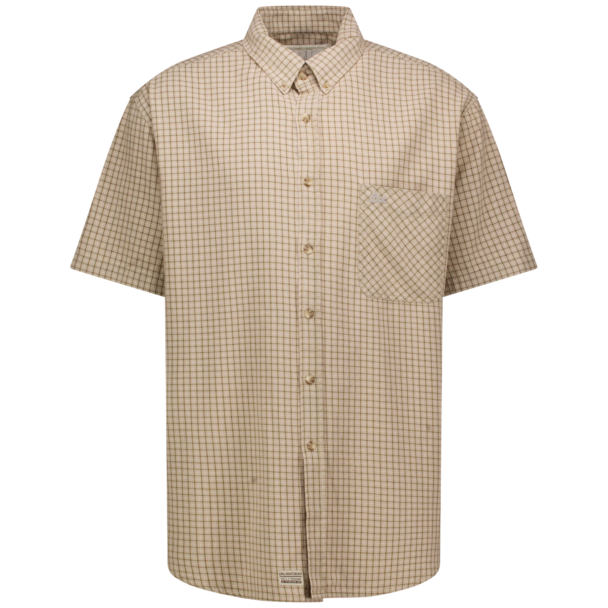 Plaid Short Sleeved Shirt Woven