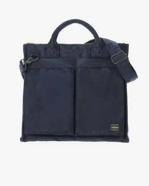Porter Yoshida & Co. - Men's Tanker Square Tote Bag (L) - (Navy)