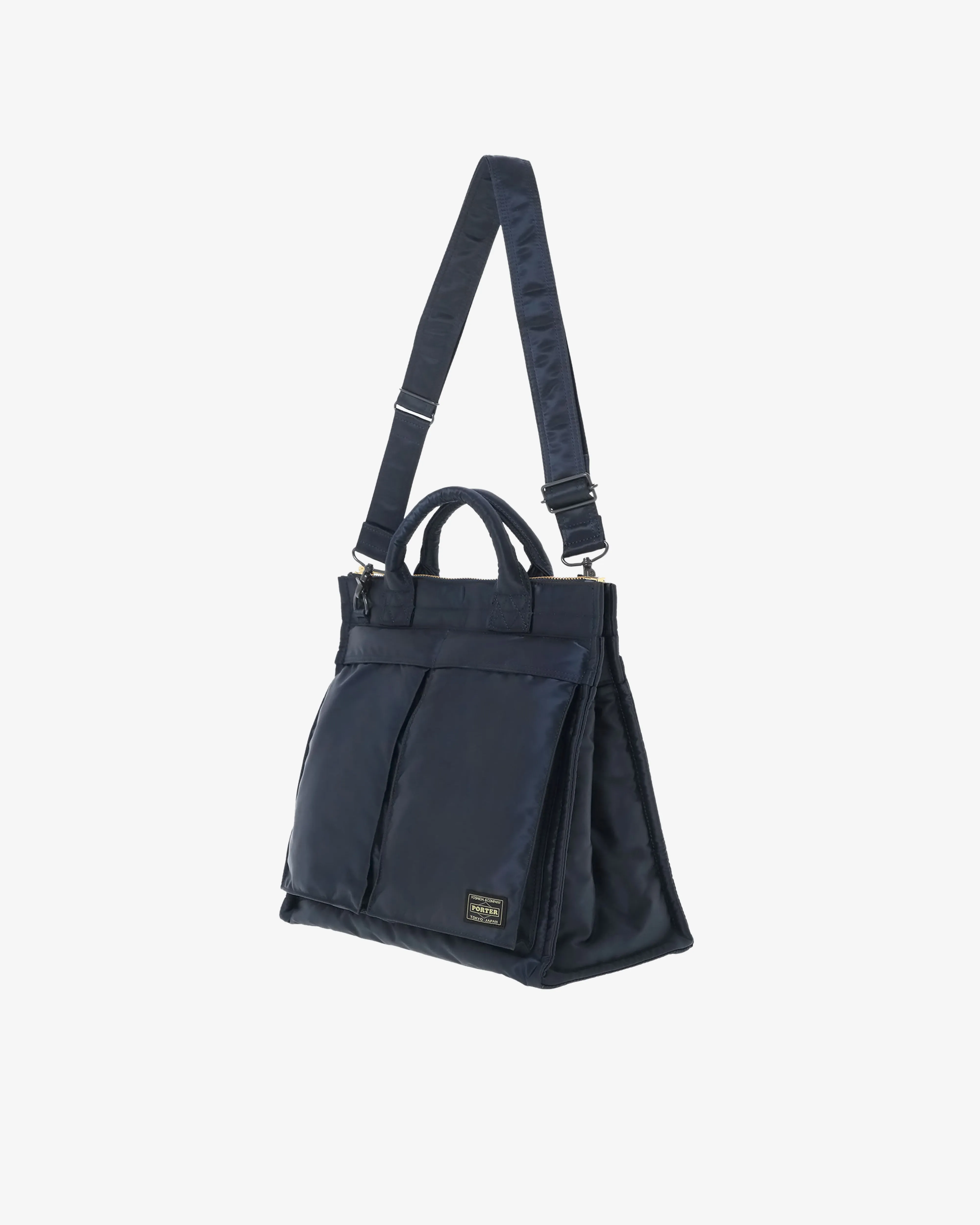 Porter Yoshida & Co. - Men's Tanker Square Tote Bag (L) - (Navy)