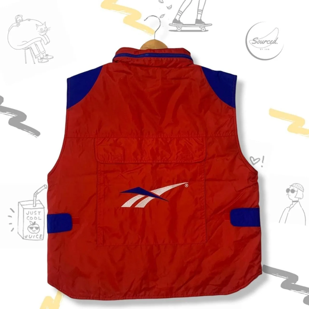 Reebok 90's Tactical / Cargo Vest Gilet (L)