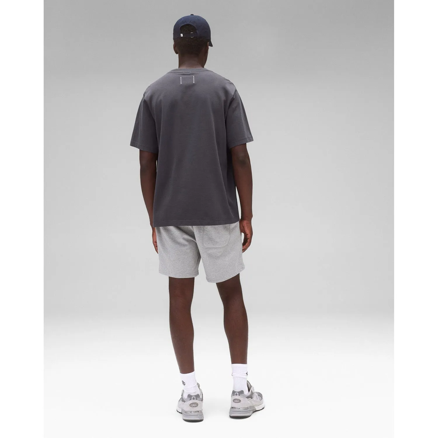Reigning Champ Men Knit Midweight Jersey Lock Up T-Shirt Midnight RC-1566-MDN